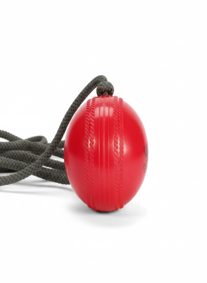 Bratla Cricket Best Buy CBB Hanging Cricket Ball with Cord String PVC for Batting Practice - Image 1