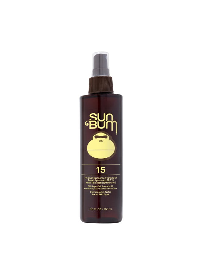 Sun Bum زيت تانغ مرطب من صن بوم SPF 15 نباتي ومتوافق مع قانون هاواي 104 خالي من الأوكتينوكات و الأوكسي بنزون واسع الطيف لحماية مرطبة من UVA/UVB 85 أونصة - Image 3
