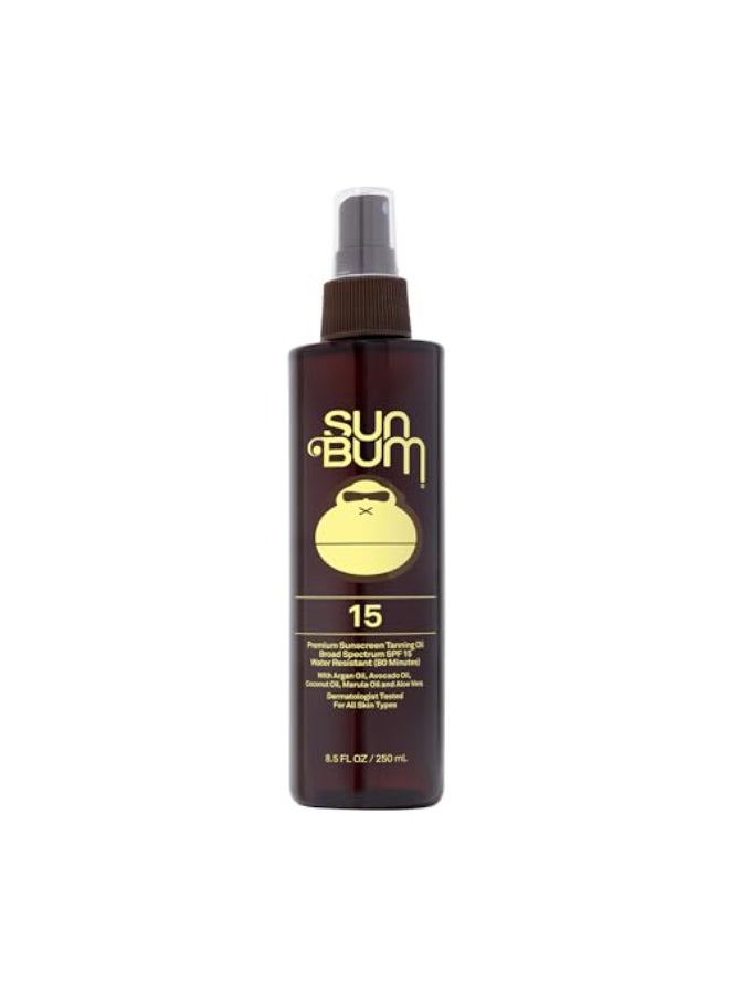 Sun Bum زيت تانغ مرطب من صن بوم SPF 15 نباتي ومتوافق مع قانون هاواي 104 خالي من الأوكتينوكات و الأوكسي بنزون واسع الطيف لحماية مرطبة من UVA/UVB 85 أونصة - Image 1