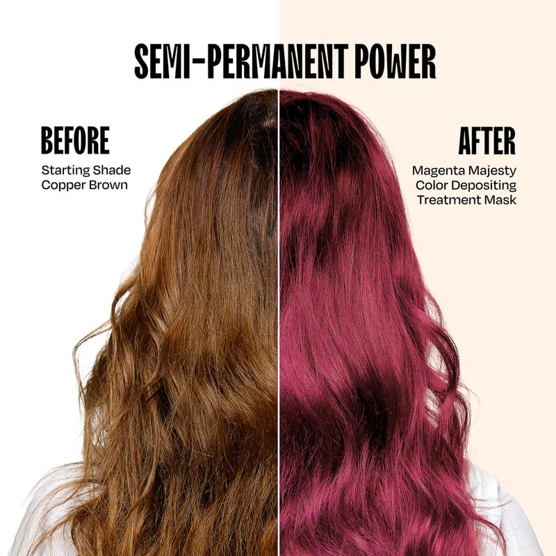 oVertone Color Depositing Conditioner - 8 oz Semi Permanent Hair Color with Shea Butter & Coconut Oil - Vegan, Cruelty-Free - Extreme Magenta - Image 2