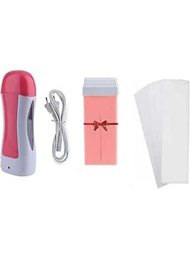 KR Gold Line 3-in-1 Waxing Kit, Pink/White - Image 1