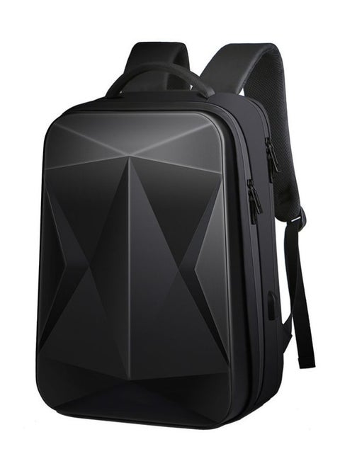 Travel Laptop Backpack Water Resistant Hard Shell Backpack with USB Charging Port Business Computer Backpack for Work/School/College Black