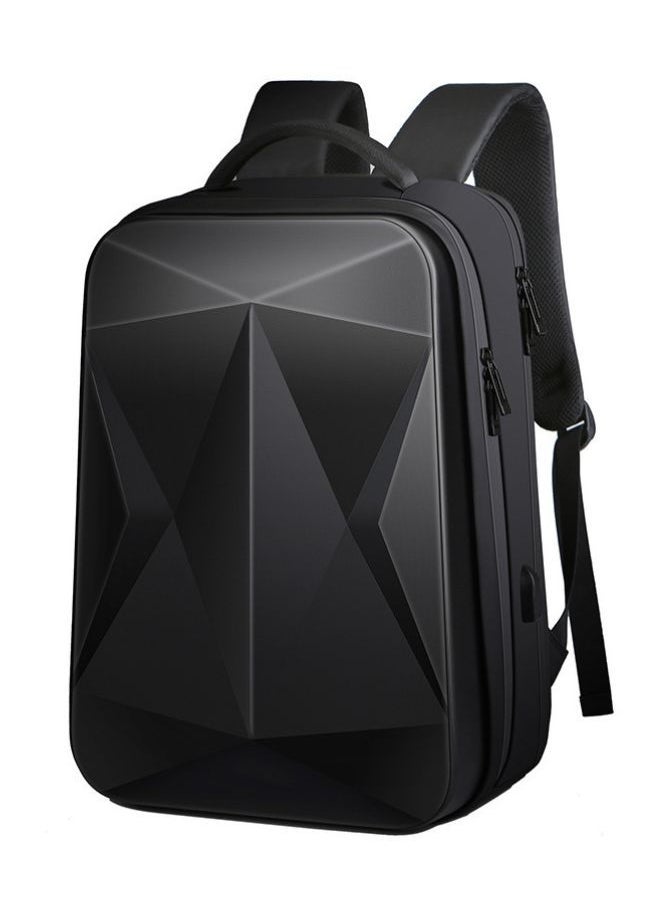 Travel Laptop Backpack Water Resistant Hard Shell Backpack with USB Charging Port Business Computer Backpack for Work/School/College Black