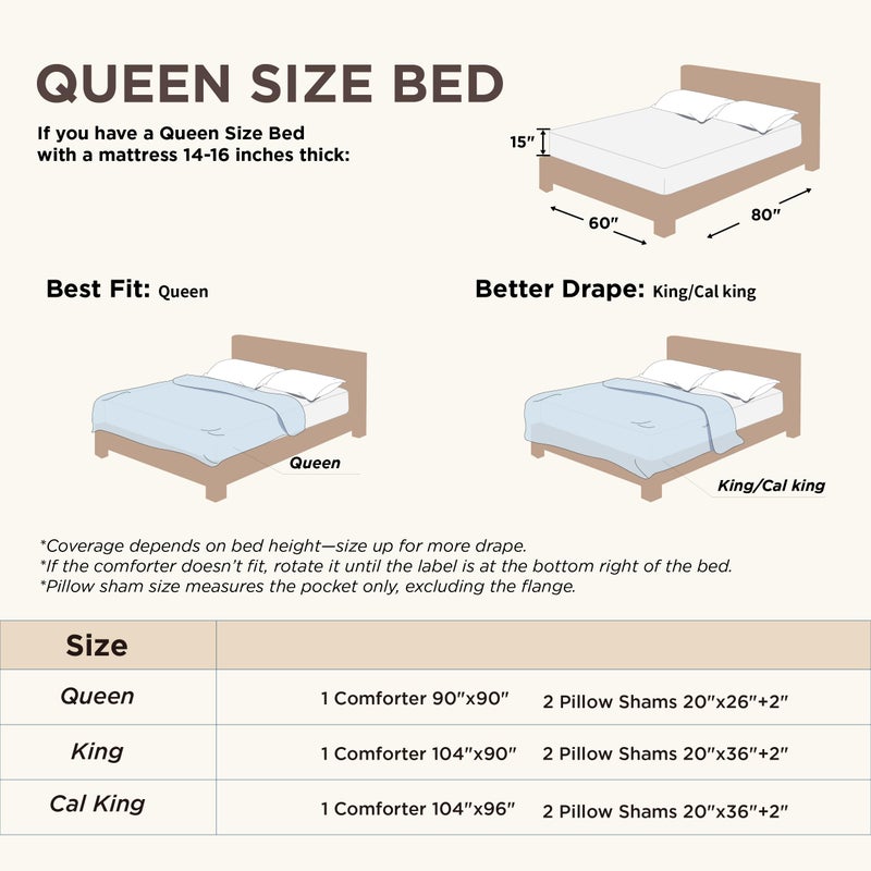 Bedsure Queen Comforter Set - Beige Comforter, Boho Tufted Shabby Chic Bedding for Kids, 3 Pieces Vintage Farmhouse Bed Set for All Seasons, Fluffy Soft Bedding with 2 Pillow Shams - Image 3