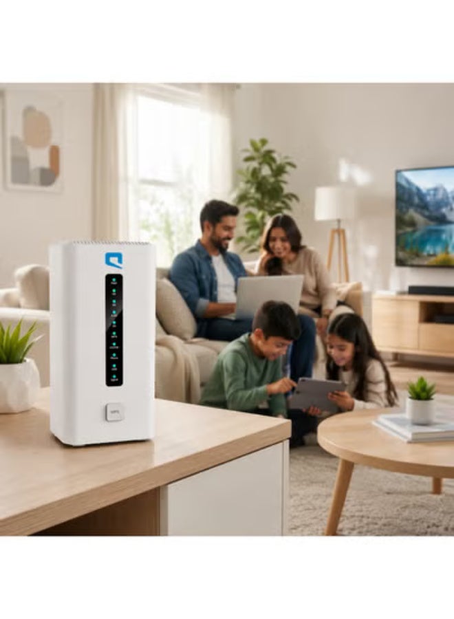 موبايلي Renewed – Mobily Air Fiber 5G Router | Wi-Fi 6 AX3000 | Up to 3.4 Gbps 5G Download Speed | Connects Up to 32 Devices | 4 Gigabit LAN + 1 Gigabit WAN | Supports All Networks (STC, Mobily, Zain) | DWR-3000M/MOB | White white - Image 3