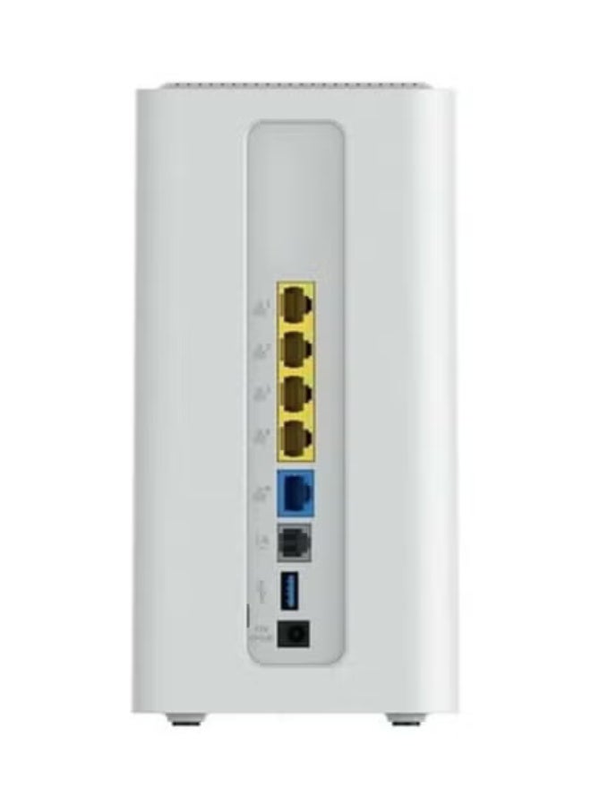 موبايلي Renewed – Mobily Air Fiber 5G Router | Wi-Fi 6 AX3000 | Up to 3.4 Gbps 5G Download Speed | Connects Up to 32 Devices | 4 Gigabit LAN + 1 Gigabit WAN | Supports All Networks (STC, Mobily, Zain) | DWR-3000M/MOB | White white - Image 2