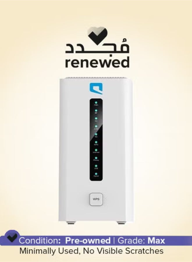 موبايلي Renewed – Mobily Air Fiber 5G Router | Wi-Fi 6 AX3000 | Up to 3.4 Gbps 5G Download Speed | Connects Up to 32 Devices | 4 Gigabit LAN + 1 Gigabit WAN | Supports All Networks (STC, Mobily, Zain) | DWR-3000M/MOB | White white - Image 1