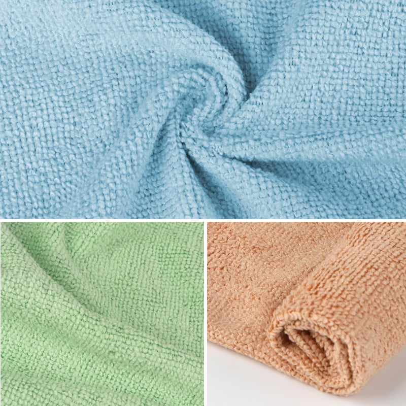 Orighty Washcloths Bulk Towels Set 50 Pack, Highly Absorbent and Soft Feel Microfiber Face Cloths, Multi-Purpose Wash Cloths & Hand Towels for Bathroom, Hotel, Spa, and Gym, 12x12 Inch, Multi-Color - Image 2