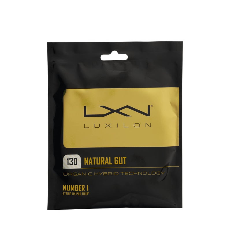 Luxilon Natural Gut 130 Tennis String - Set, White - Image 5