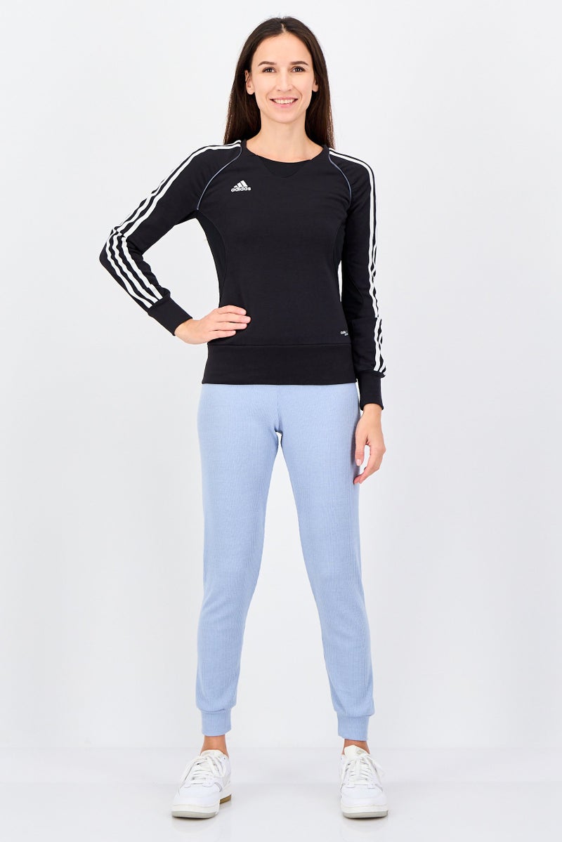 Adidas Women Sportswear Fit Long Sleeve Training Sweatshirt, Black - Image 4