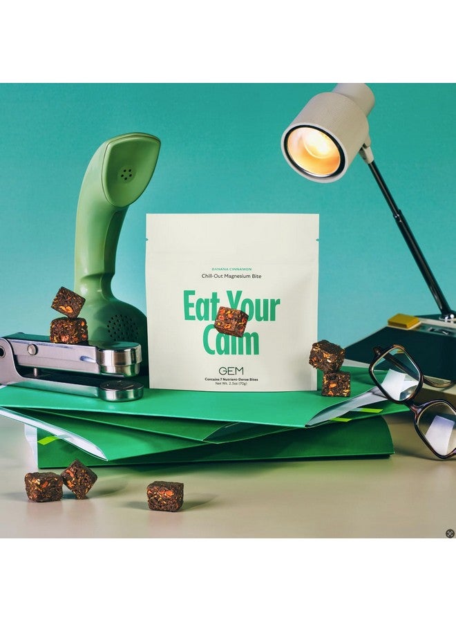 GEM Calm Essentials Vitamin with Magnesium for Stress Support and Focus, Lemon Balm, Gluten Free, Vegan, Banana Cinnamon, 1 Pack of 7 - Image 5