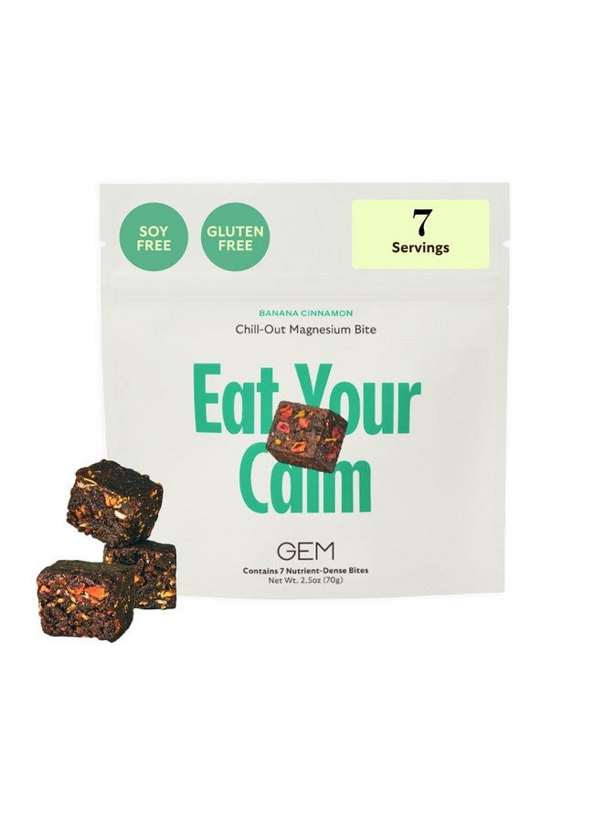 GEM Calm Essentials Vitamin with Magnesium for Stress Support and Focus, Lemon Balm, Gluten Free, Vegan, Banana Cinnamon, 1 Pack of 7 - Image 1