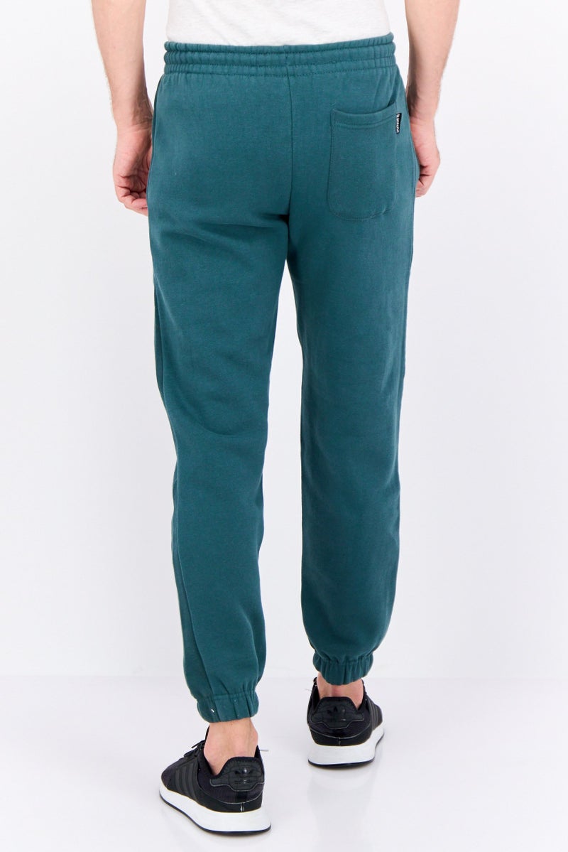 Gotcha سروال جوجر مزين بشعار للرجال بتصميم عادي، أخضر - Image 3