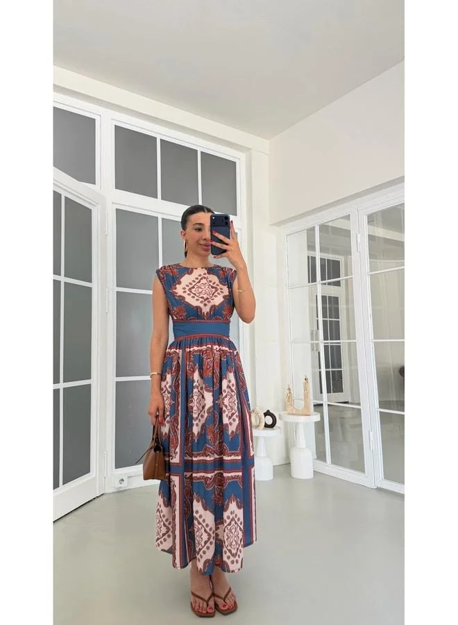 Multi-colored Vintage Dress GAUS-01859.
