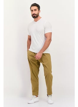 Sorbino Men Regular Fit Solid Chino Pants, Khaki  - Image 4