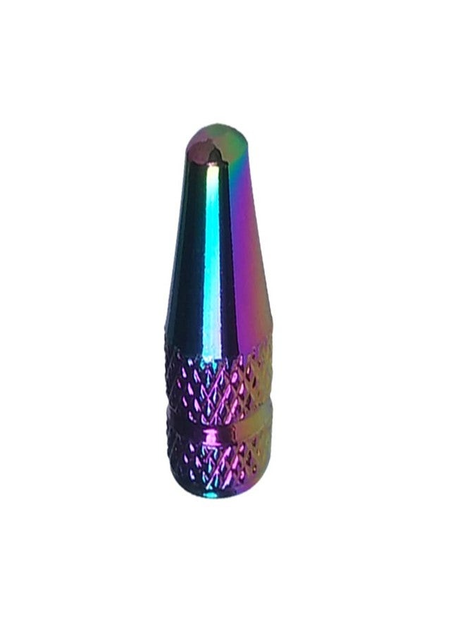Albedel 5 Pcs Fantasy Colorful MTB Presta Bike Bicycle Road Racing Coloured Metal Anodized Machined Aluminum Alloy Tire French Style Valve Cap Dust Covers - Image 2