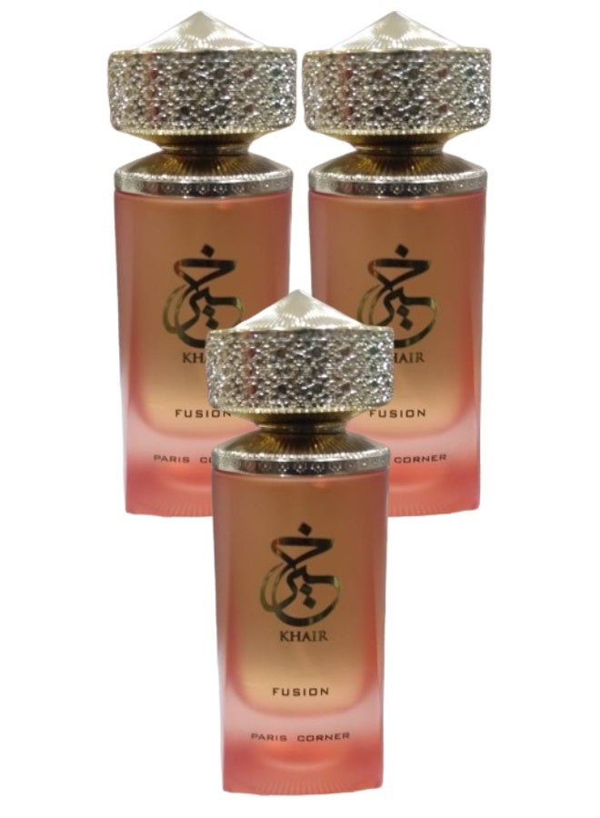 FUSION 3 Pieces Khair Fusion Perfume 100ML - Image 1