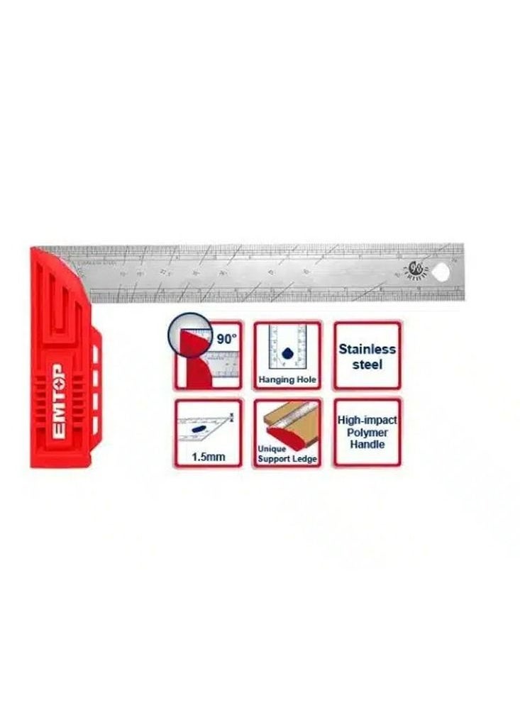 EMTOP Angle square 300mm 12 inch 