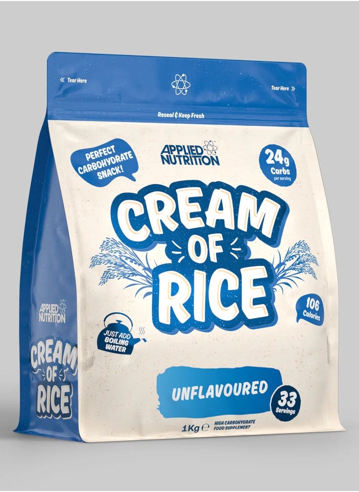 Applied Nutrition Applied Nutrition Cream of Rice - Unflavoured, 1kg (33 Servings) 