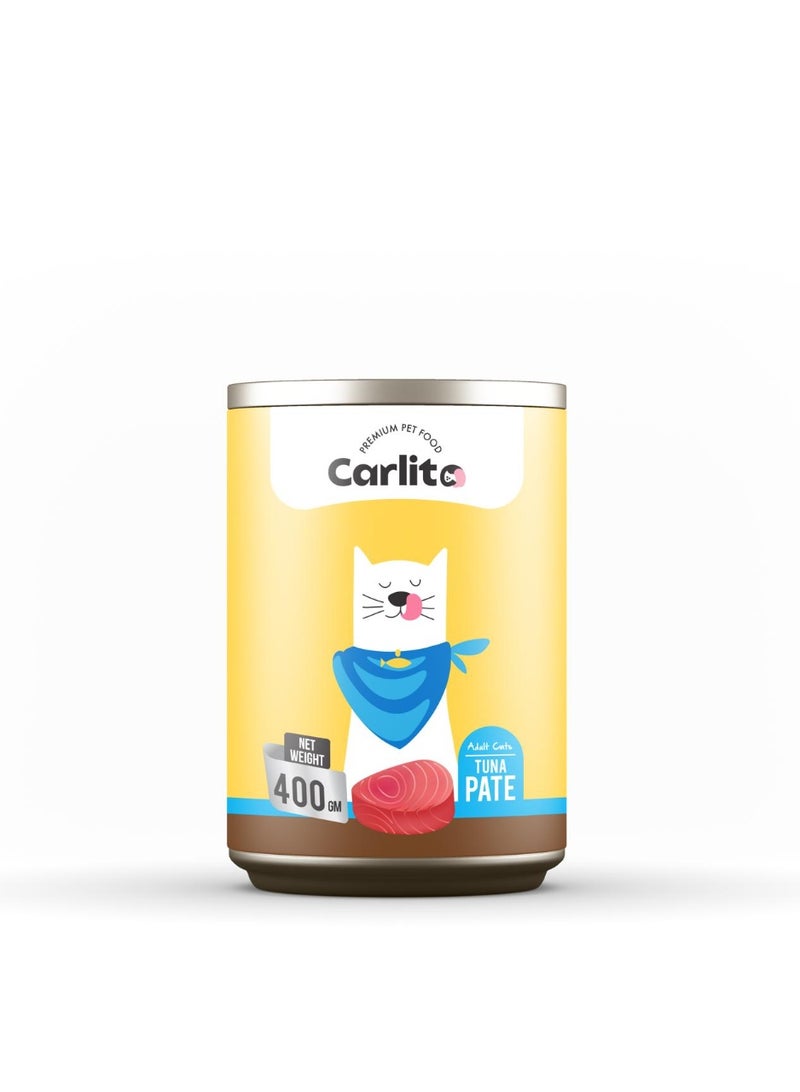 كارليتو طعام قطط بالغة رطب معجون بطعم التونة 400 جرام