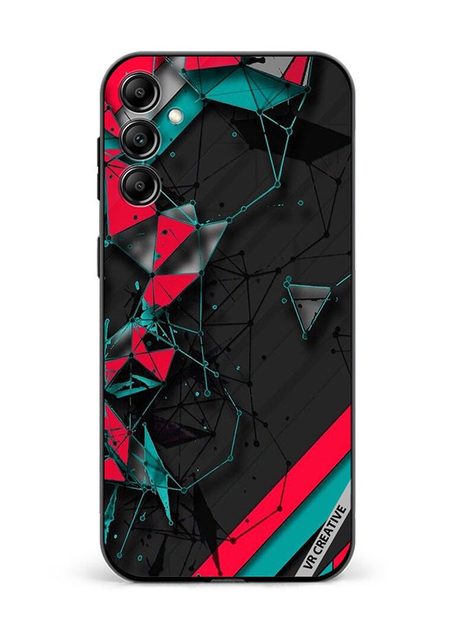 VR CREATIVE Protective Case Cover For Samsung Galaxy M14 Tech Pattern Design Multicolour - Image 1