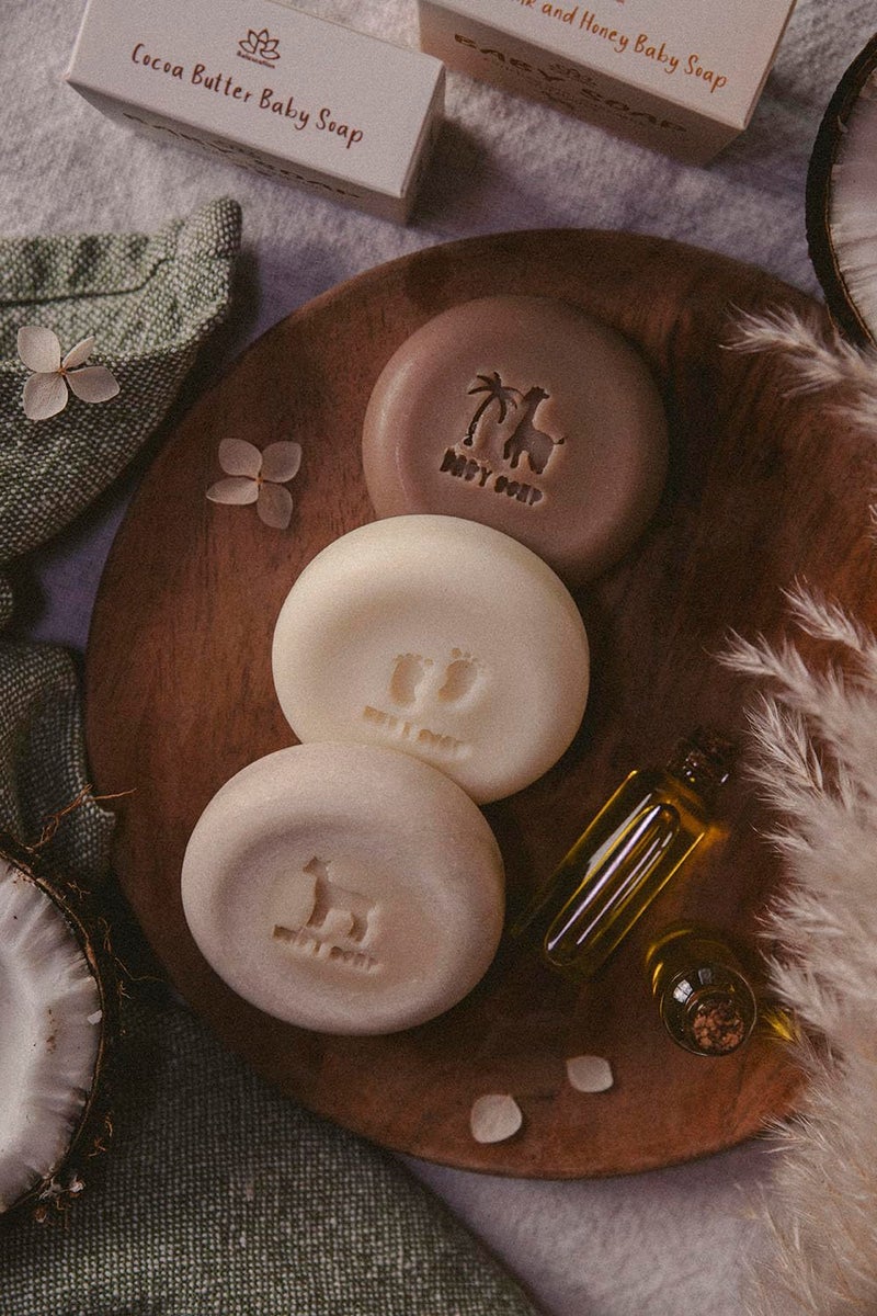 Relaxcation Organic Baby Soap Bars with Goat Milk and Honey - Naturally Cold Processed from Organic Ingredients - Handmade in USA Ideal fro Newborns, babys, Kids and Adults (Pack of 6) - Image 4