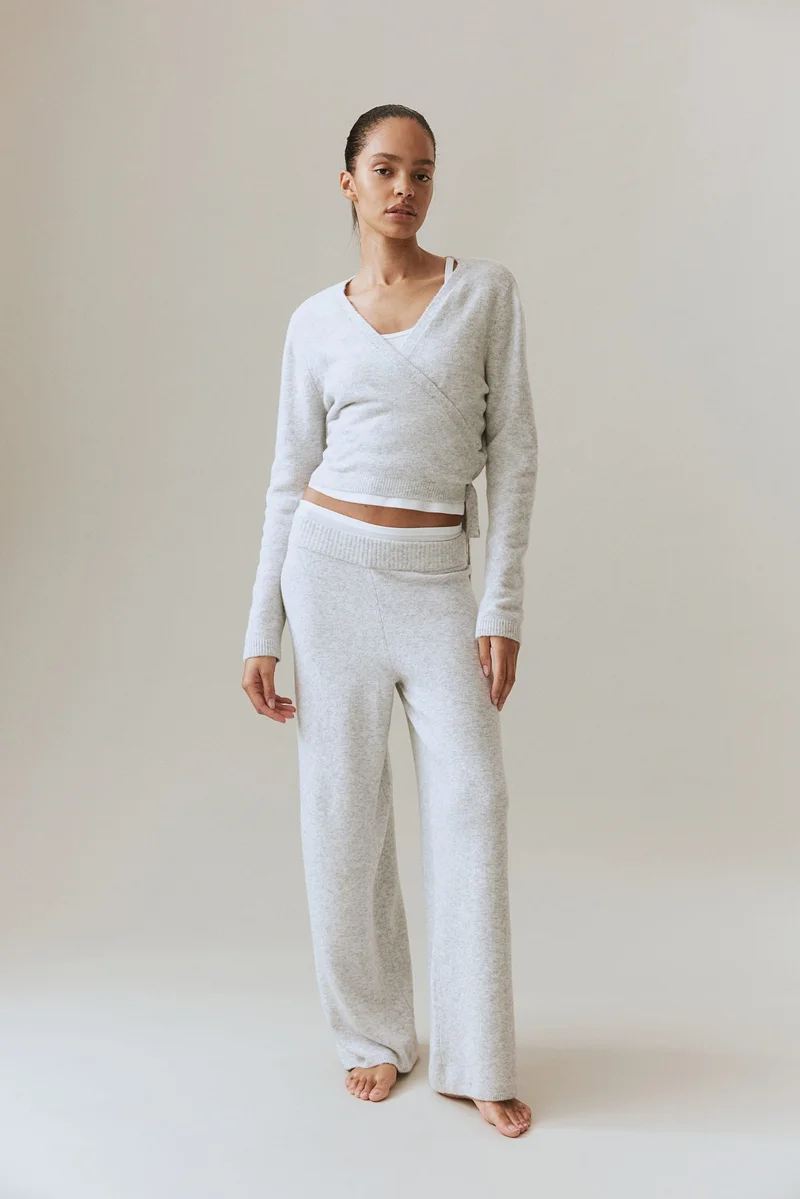 H&M Fine-knit wrap cardigan