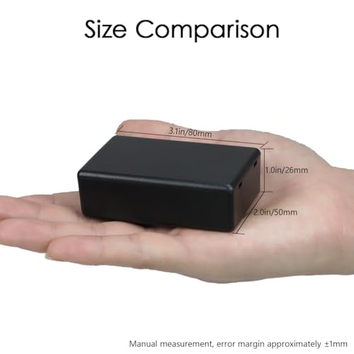 LeMotech 5 Pieces Plastic Project Boxes Junction Case for Electronic Project, Black 3.1 x 2.0 x 1.0 inch (80 x 50x 26 mm) - Image 5