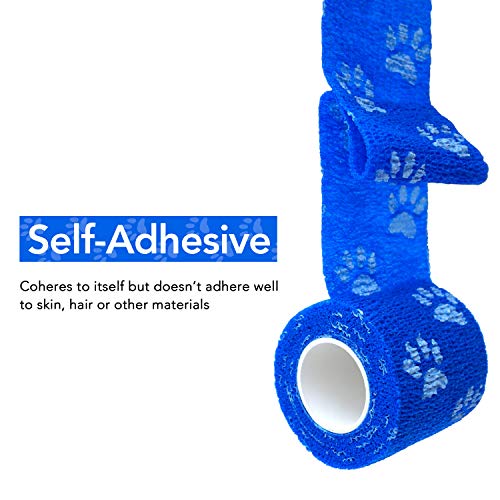 RISEN Cohesive Bandage 2 x 5 Yards 6 Rolls Self Adherent Wrap Medical Tape Adhesive Flexible Breathable First Aid Gauze Ideal for Stretch Athletic - Image 5