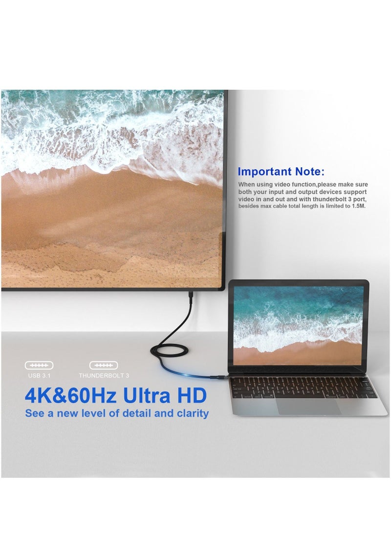 Phone Planet Advanced All In One USB C to C Cable with USB 3.1 Gen 2 and Thunderbolt 3 100W - Image 4