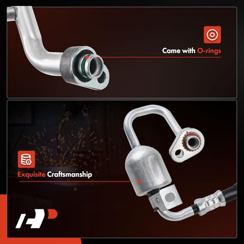 A-Premium A/C Discharge Line Hose Assembly Compatible with 2011-2012 Ford Taurus Flex, Lincoln MKS, MKT, 3.5L Turbo DOHC, Compressor to Condenser - Image 4