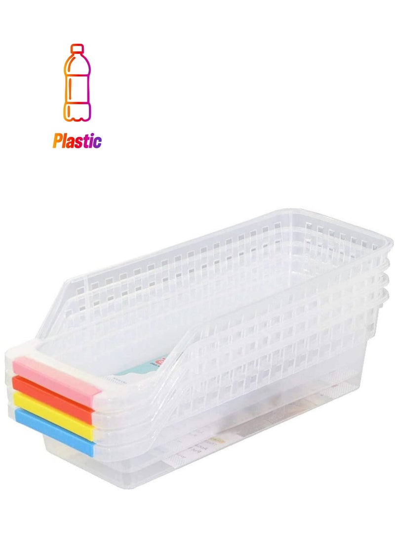 SKY-TOUCH 4 Pieces Refrigerator Organizer Baskets Multi-color  - Image 1