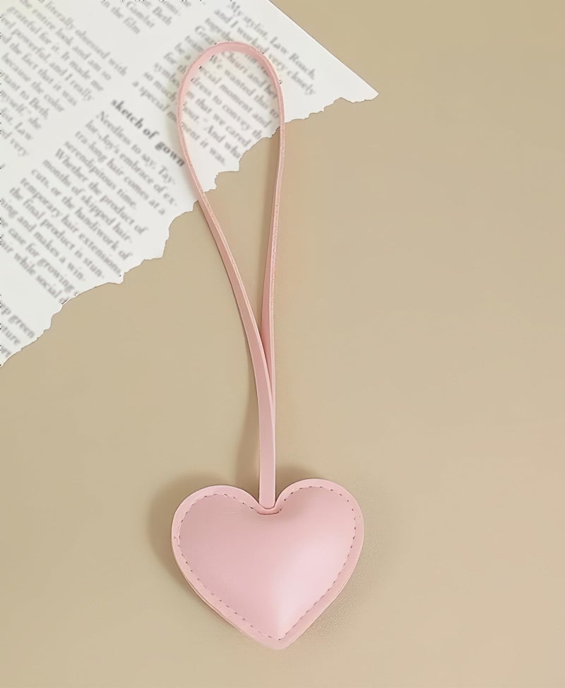 LAEKOU Heart Bag Charms Keychain for Women, Cute Key Chain Charm Accessories for Girls Tote Purse Backpack Handbags - Image 3