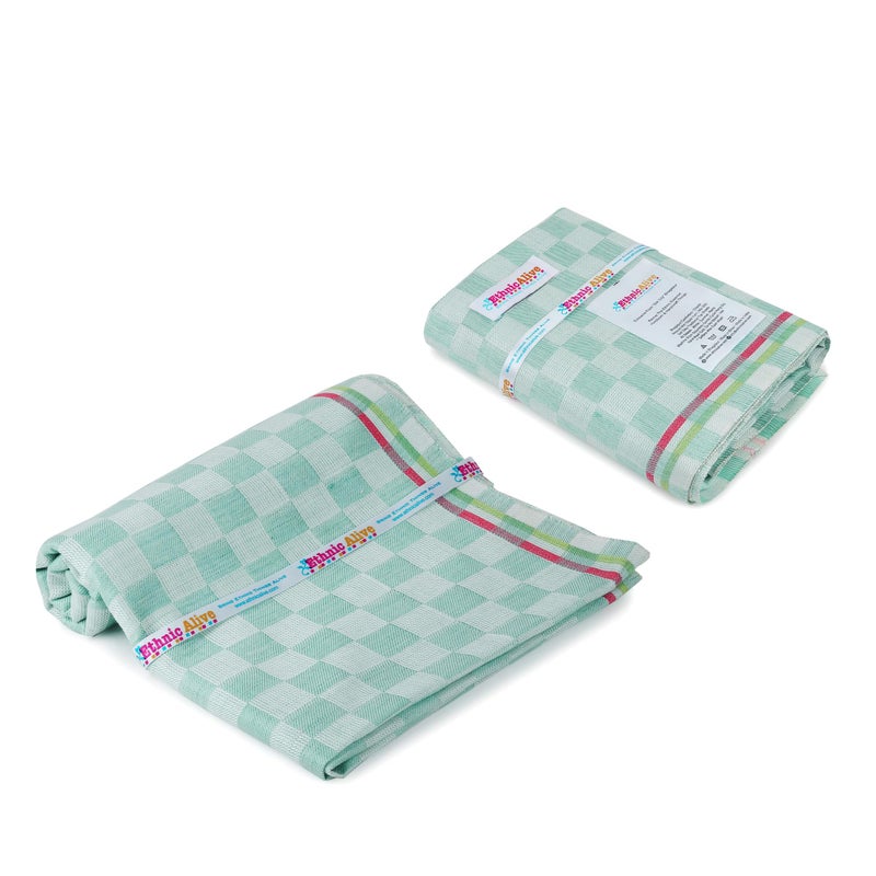 NIC Dull Gamcha Towel for Bath | Full Size Men and Women Towel Gamcha | Quick Dry Super Absorbent | Soft Towel Gamcha for Baby (Size 162x86cm)_Pack of 2 - Image 1