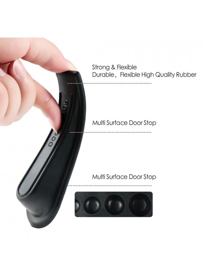 KCTIN Rubber Doorstopper Wedge Suitable for All Floors Non-Scratching and Anti-Slip Design (5 Packs)  - Image 3