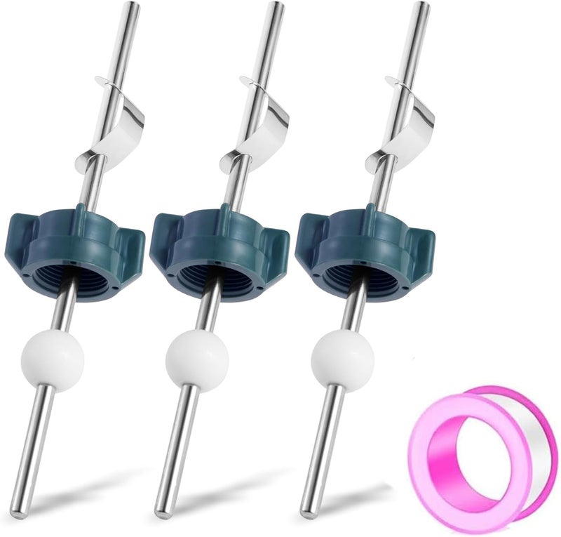 FullMayPro Lavatory Pop Up Center Piece Assembly,Pop Up Drain Repair Kit,Fits Most Popular Brands，Replacement for PS2673,PS469 and PSB327,Replacement Bathroom Sink Pivot Rod,18MM Ball, Chrome（3PCS） - Image 1