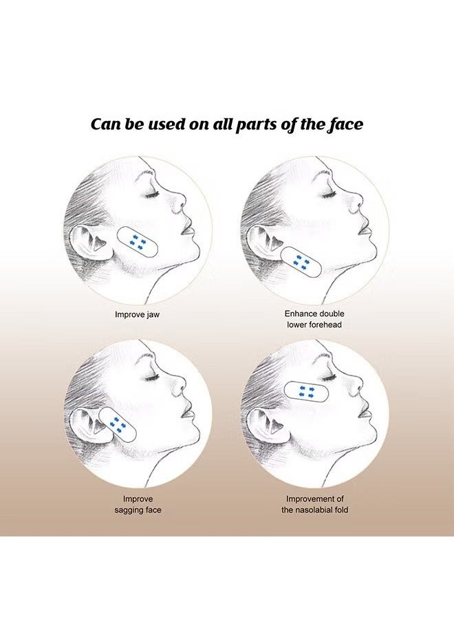 Jaysuing 120 Pcs Face Lifting Patch, Invisible Stretchable Facial Tape, for Double Chin Eyes Skin Facial Wrinkles Double Chin - Image 5