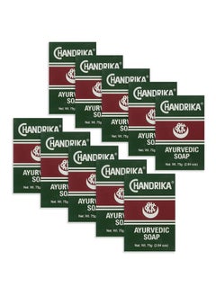 Chandrika Handrika Soap Ayurvedic Herbal And Vegetable Oil Soap 2.64 Oz Case Of 10  - Image 2