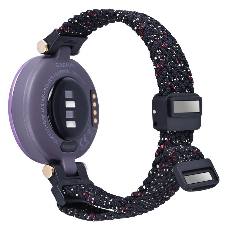 C2D JOY Braided Nylon Band Compatible with Lily Watchbands Replacement Bands Magnetic Loop for women with Metal Tool-Medium(5.0-.8.2inch),Starlight Black - Image 1