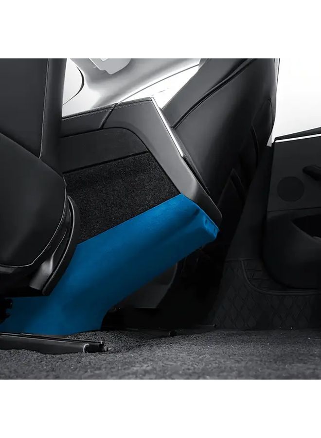 Wine Red Premium Rear Anti-Kick Panels For Tesla Model 3 Highland Interior Protection - Image 4