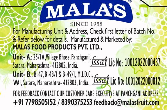 Mala's Kala Khatta Syrup, 750 Bottle | Mixer for Gola, Frozen Ball, Snow cones, Shaved ice, Ice lollies, Fruit Shakes, Falooda, Mocktails, Cocktails, Drinks, Juices, Beverages - Image 4