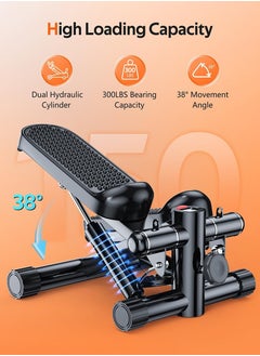 Sharpdo Mini Stepper , Stair Stepping Fitness Exercise Home Workout Equipment for Full Body Workout Black  - Image 4