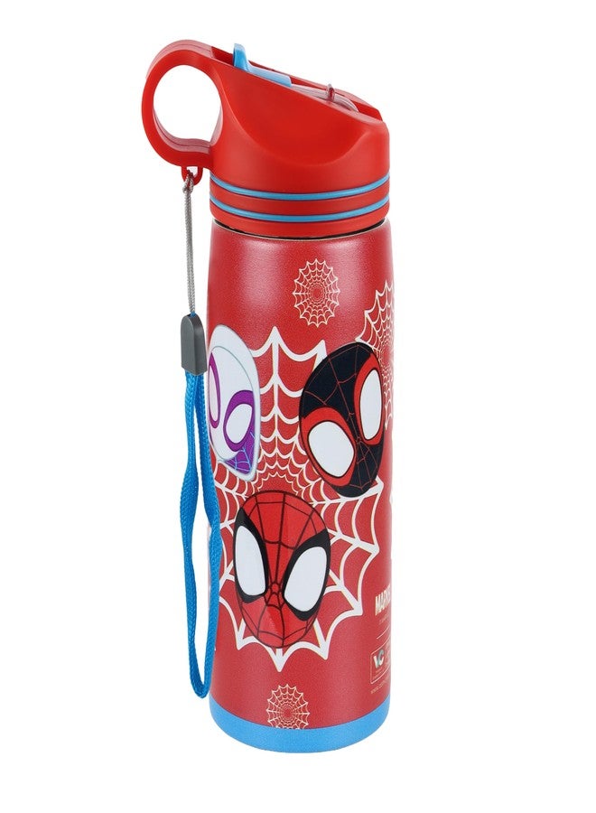Comiclyfe Marvel Avengers Superhero Spiderman Stainless Steel SIngle Wall Sipper Water Bottle For Unisex Kids School And Travelling | 500 Ml | RED | AZ2061 (Power Of Three) - Image 1