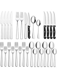 24-Piece Silverware Set for 4, Stainless Steel Flatware Cutlery Set, Kitchen Utensils Set, Tableware Set For Home Kitchen Restaurant Hotel, Includes Knives Forks Spoons, Dishwasher Safe - pzsku/ZEE3197963DD61642390DZ/45/_/1718765707/cd7857d0-879e-4971-9262-74ca47bd7dd3