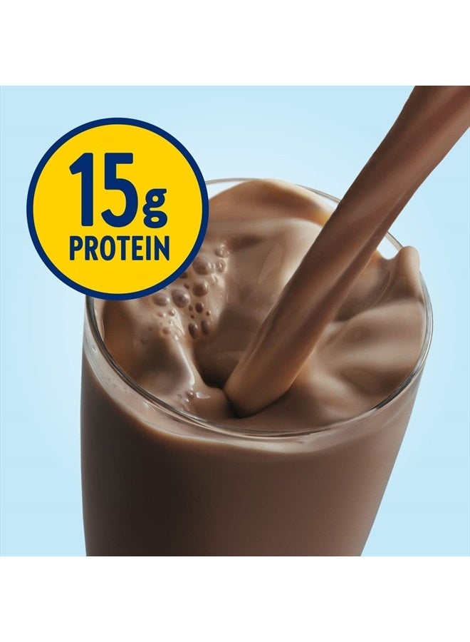 Glucerna مشروب Hunger Smart Shake لمرضى السكر، للتحكم في نسبة السكر في الدم، 15 جرام بروتين، 180 سعرة حرارية، شوكولاتة كلاسيكية، زجاجة سعة 10 أونصات سائلة، 24 قطعة - Image 4