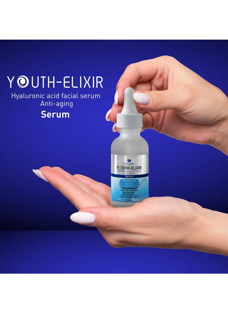 Orchidia Pharma - Youth-Elixir Hyaluronic acid facial serum Anti-aging serum - Image 1