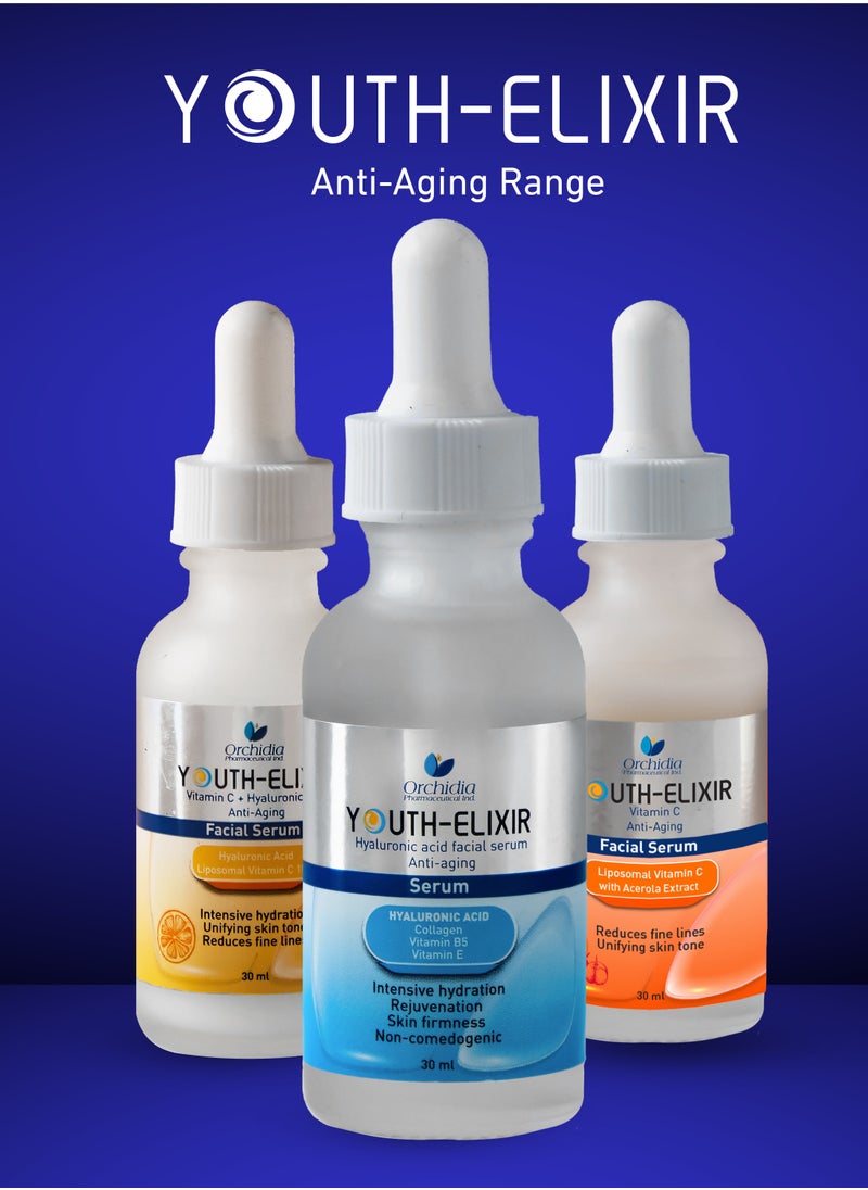 Orchidia Pharma - Youth-Elixir Hyaluronic acid facial serum Anti-aging serum - Image 1