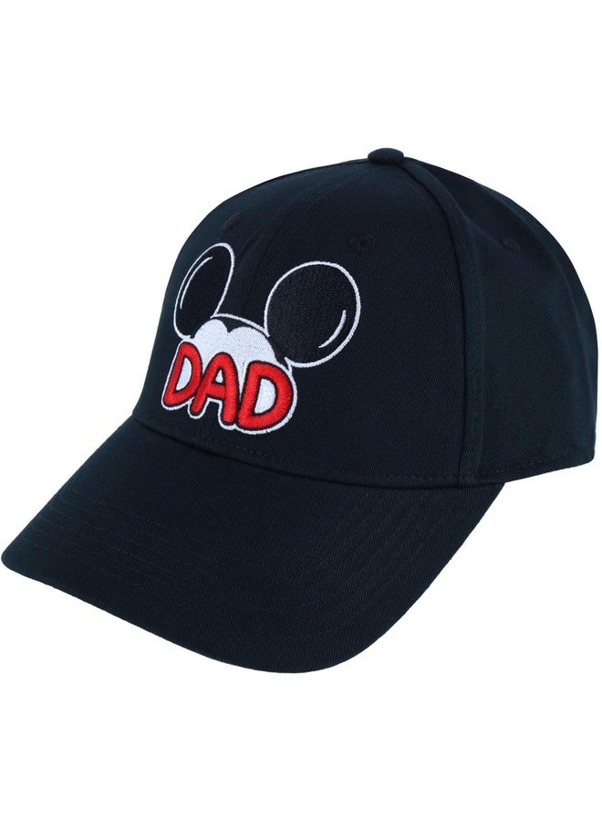 Jerry Leigh Disney Men's Mickey Mouse Dad Baseball Cap, Black - Image 5