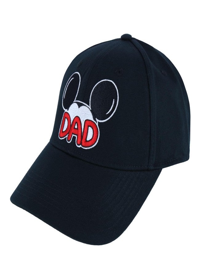 Jerry Leigh Disney Men's Mickey Mouse Dad Baseball Cap, Black - Image 2