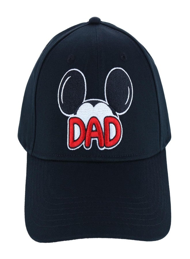 Jerry Leigh Disney Men's Mickey Mouse Dad Baseball Cap, Black - Image 1